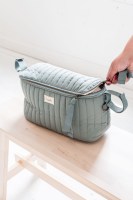Little Pea_3 Sprouts κρεμαστό τσαντάκι καροτσιού_Quilted_Stroller_Organizer_Balsam_Green_lifestyle